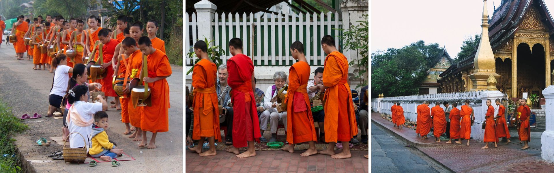 La cerimonia di Tak Bat in Laos