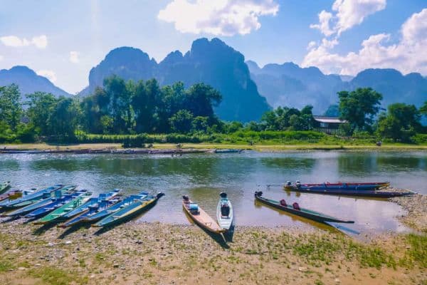 Vang Vieng - Escursione in barca - Vientiane