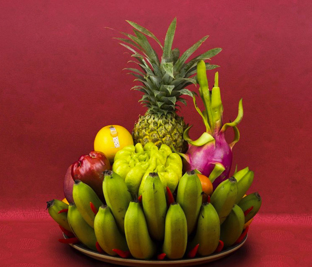 Capodanno lunare del Vietnam vassoio 5 frutti