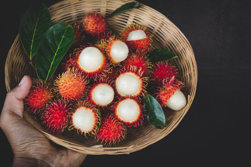 frutta tipica Vietnam rambutan